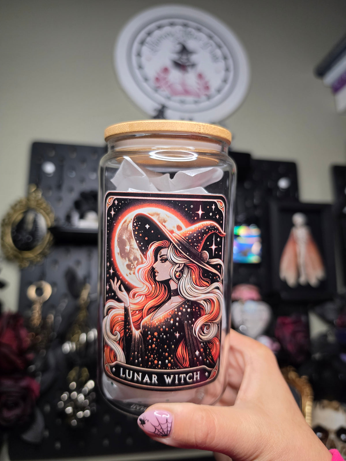 Lunar Witch Glass Can