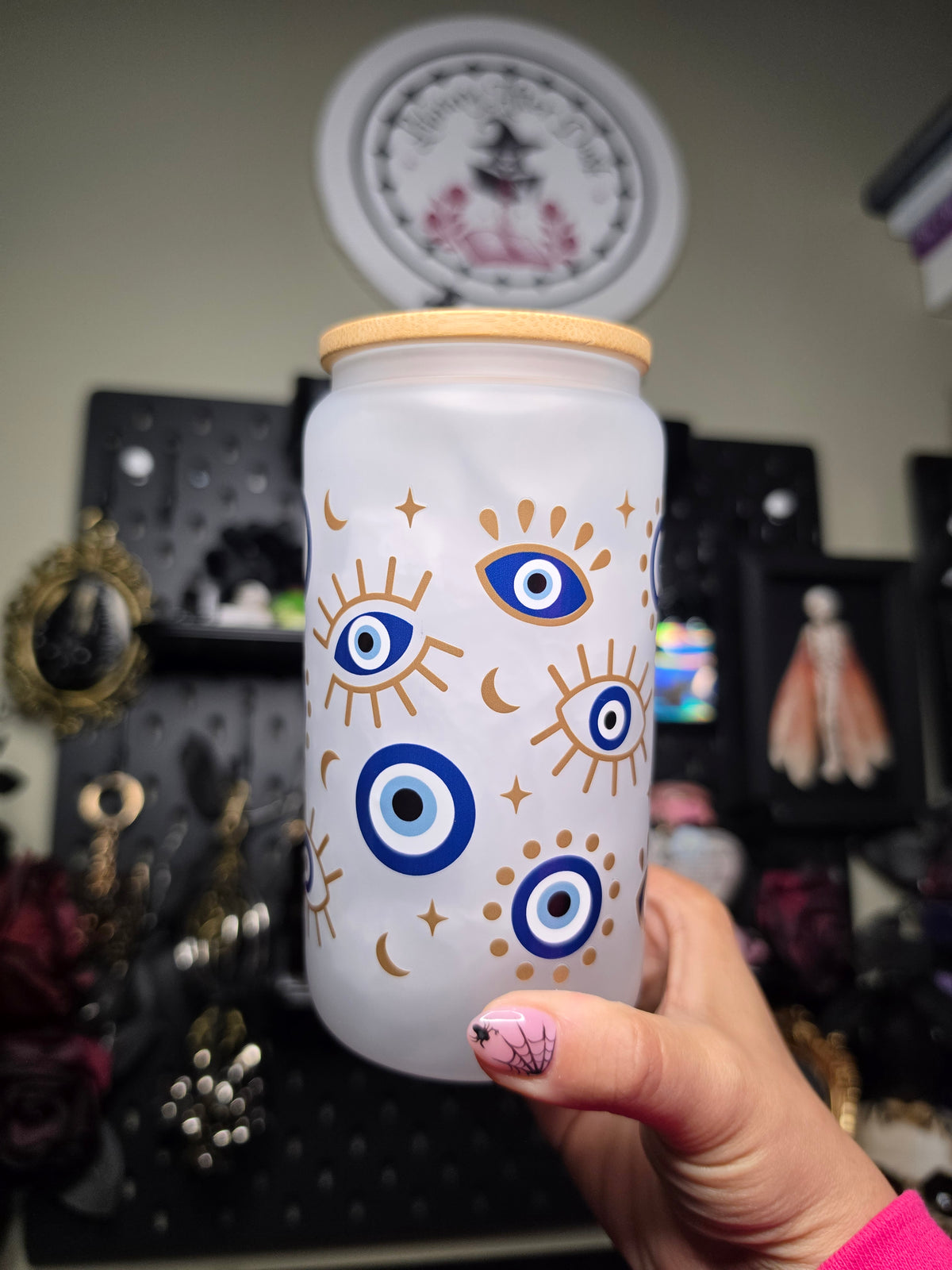 Evil Eye Glass Can